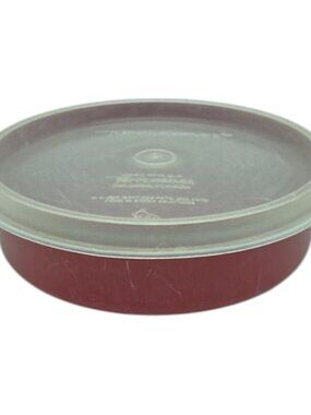 Tupperware Wonder Cereal Bowls w/Lids #1405 Red Vintage